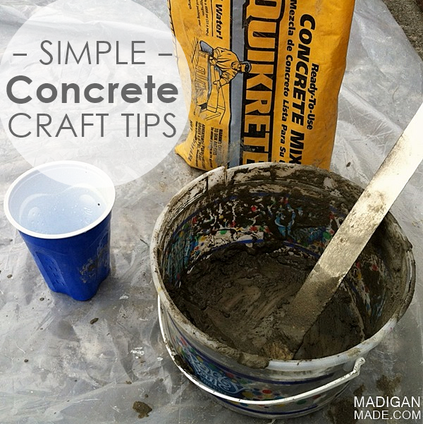 My Simple Tips for Concrete Crafts - Rosyscription